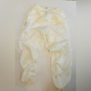 ELLESSE VINTAGE TRACK PANT JOGGER WHITE LINED SIZE 10
